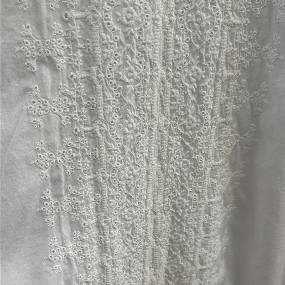 Spring Wedding Dress Johnny Was Embroidered Cotton Dress - Picture 6 of 6